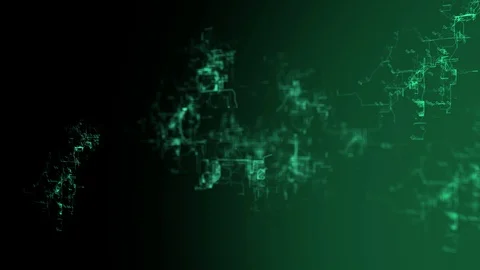 3D digital network. Sign "Winter Sale" Video stock 105978168