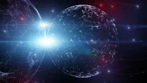 3d digital technology sphere ai network cyberspace animation 스톡 동영상 341151641