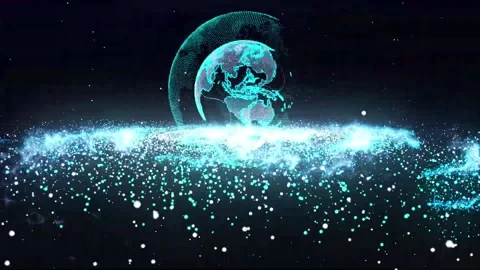 3d Digital World Map News Intro Backgrou... | Stock Video | Pond5
