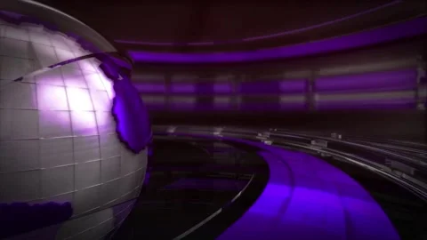 3d Digital World Map News Intro Background Stock Footage 150043201