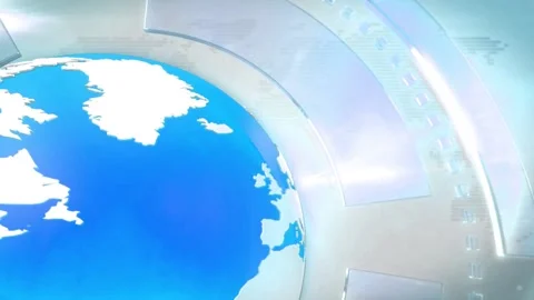 3d Digital World Map News Intro Backgrou... | Stock Video | Pond5