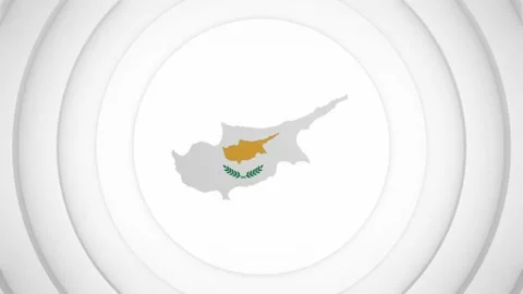 3D Disk with Cyprus Map Intro Stock Footage 228231093