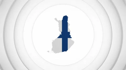 3D Disk with Finland Map Intro Stock Footage 224728741