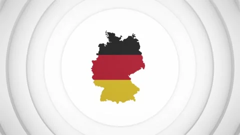3D Disk with Germany Map Intro Stock Footage 224729218