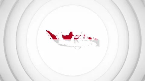 3D Disk with Indonesia Map Intro Stock Footage 228231466