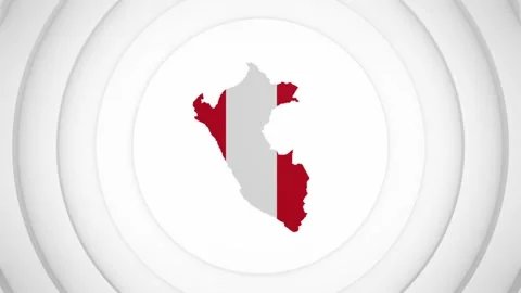 3D Disk with Peru Map Intro Stock Footage 222963131