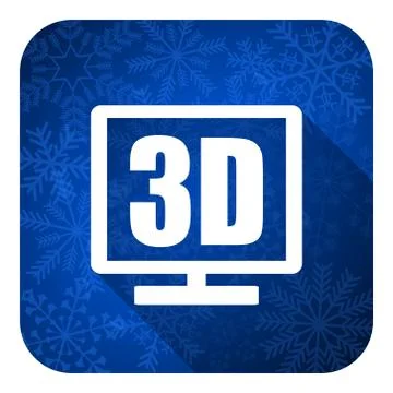 3d display flat icon, christmas button. Stock-Illustration