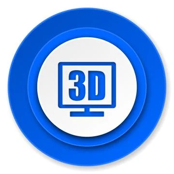 3d display icon. Stock-Illustration