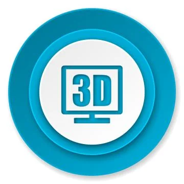 3d display icon. Stock-Illustration