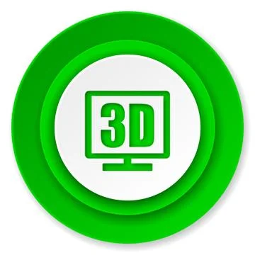 3d display icon. Stock-Illustration