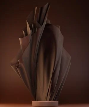 3D display podium, brown background with brown pedestal 스톡 일러스트