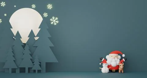 3d Display scene for product and cosmetic presentation with Merry Christmas.. Stock Illustration
