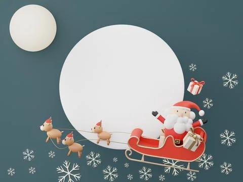 3d Display scene for product and cosmetic presentation with Merry Christmas.. Stock Illustration