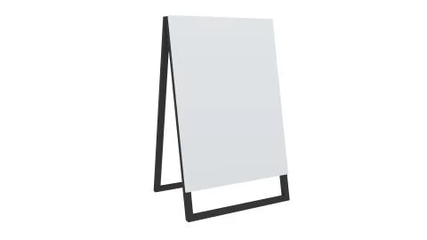 3d Display Stand or Stand Board or Sign Stand Wooden Drawing Board Stock Illustration