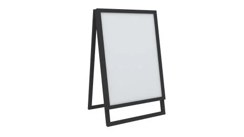 3d Display Stand or Stand Board or Sign Stand Wooden Drawing Board Stock Illustration