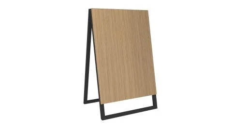 3d Display Stand or Stand Board or Sign Stand Wooden Drawing Board Stock Illustration