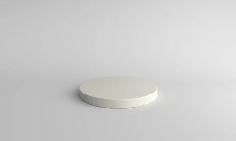 3D display stand on white background Stock Illustration