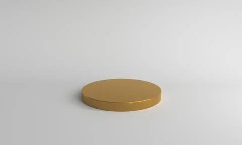 3D display stand on white background Stock Illustration