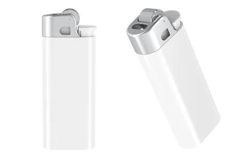 3D disposable blank lighter mockup for branding and design template, multip.. Stock Illustration