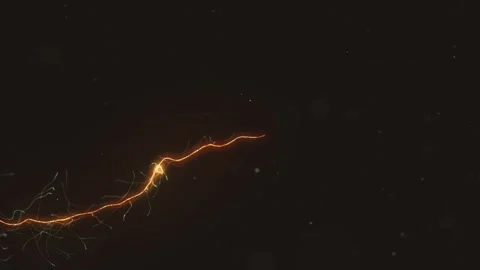 3d Distorted Ray Inside Particles Field Stock-Footage 276730033