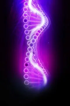 3d dna in color background Stock Illustration