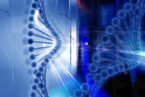 3d dna in digital design Stock Illustration