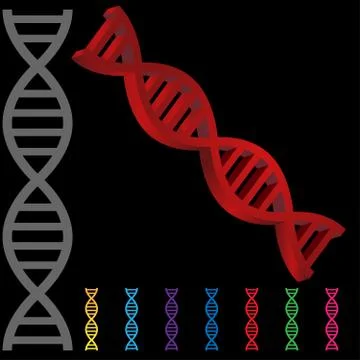 3d dna Stock Illustration