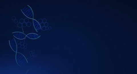 The 3d DNA  image  for science content. Stock Photos