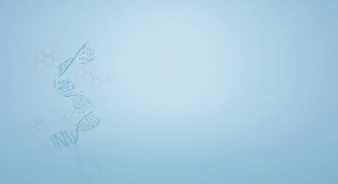 The 3d DNA  image  for science content. Stock Photos