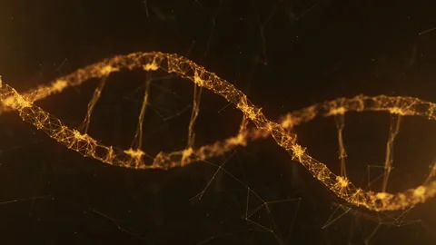 3D Dna Particles Background 库存影片 247859924