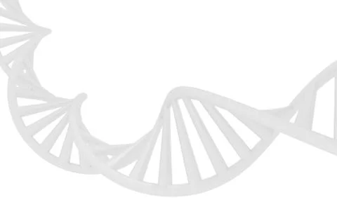 3d dna spiral. 3d rendering. 스톡 일러스트