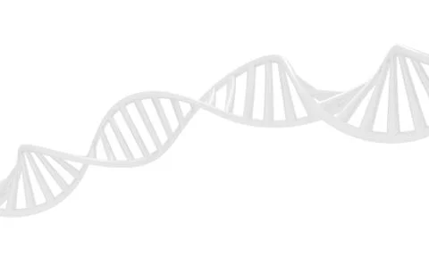 3d dna spiral. 3d rendering. Stockillustratie