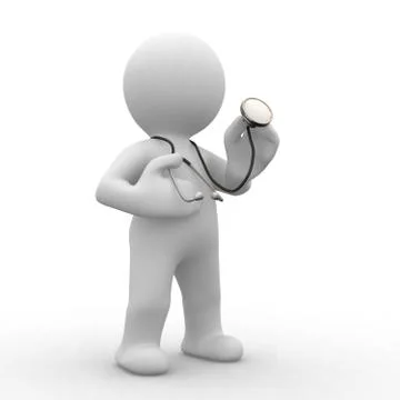 3d doctor Stock Illustration