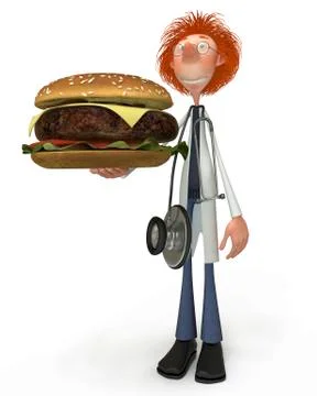 3d doctor student. Stock Illustration