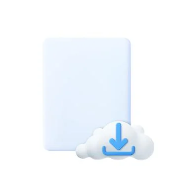 3d Document cloud download. イラスト素材