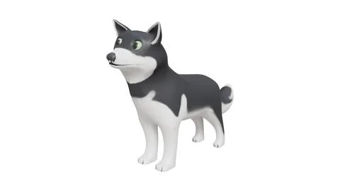 3D dog Stock Illustration