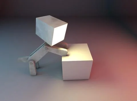 3d dog lamp Stock Illustration