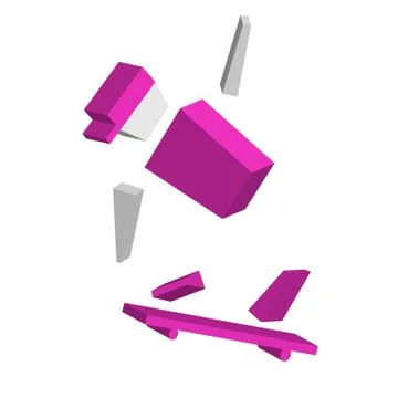 3D doll Stock Illustration