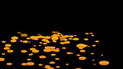 3d Dollar animation. Financial growth, investment success, and economic pro.. Stock Footage 293485619