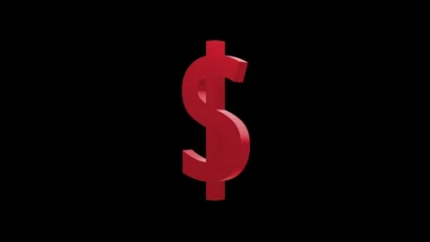 3D dollar icon shines rotating. Stock Footage 311672135