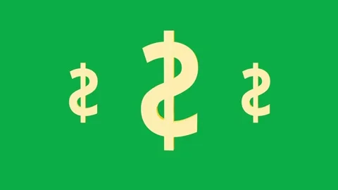 3D dollar icon shines rotating. Stock Footage 311672136