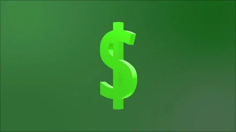3D dollar icon shines rotating. Stock Footage 311672233