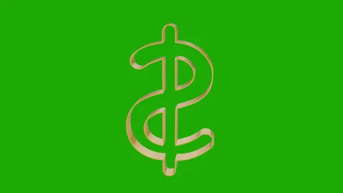 3D dollar icon shines rotating. Stock Footage 311672592
