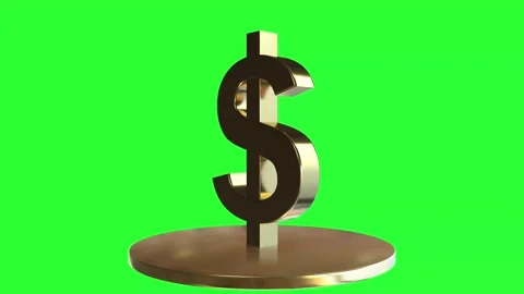 3D Dollar Sign Animation &amp; Loop Stock Footage 317597887