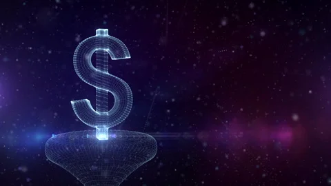 3D Dollar Sign Stock Footage 248826688