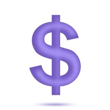 3d dollar sign Illustrazione stock