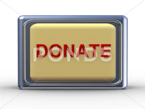 3d donate Stock Illustration