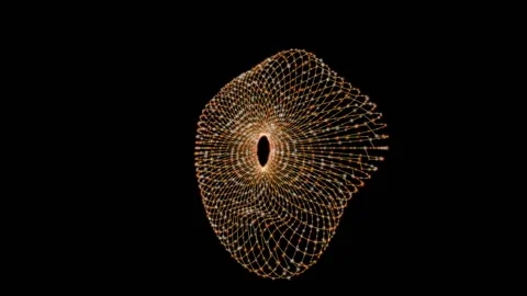 3D Donut Particle Suspention Stock Footage 160680646