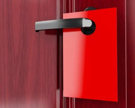 3d door handle Stock Illustration