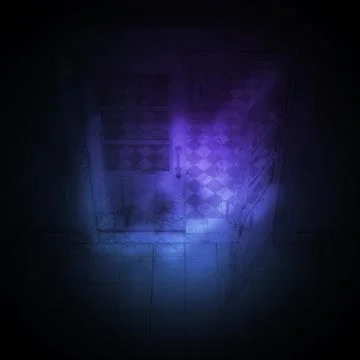 3d door in old building 스톡 일러스트